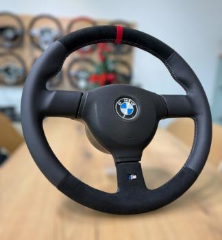 Preview: BMW E30 MT2 Lenkrad Leder, M-Technik 1 Sportlenkrad neu beziehen